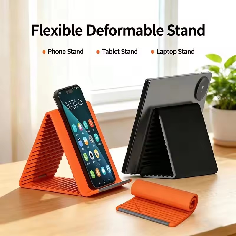 Laptop Accessories Distributor - 휴대용 실리콘 폰/태블릿/노트북 거치대, 창의적인 접이식