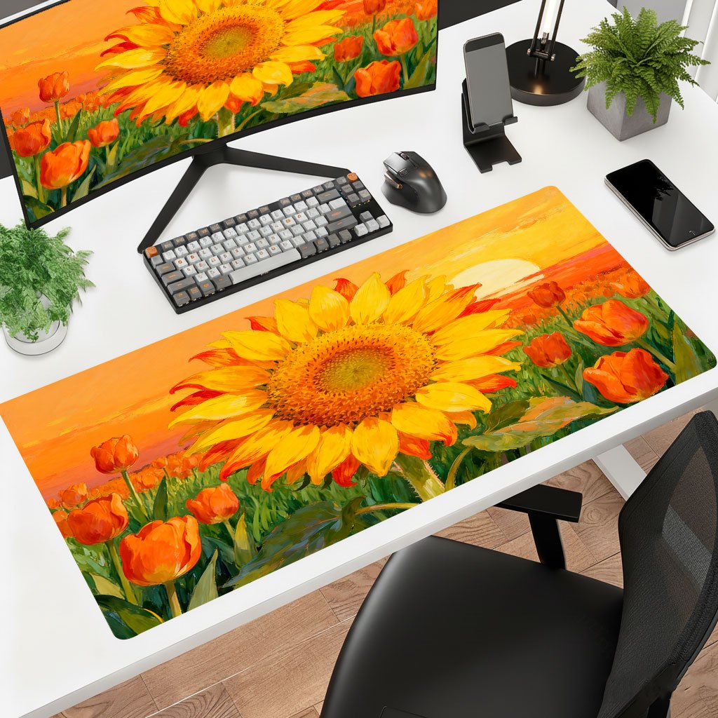 Laptop Accessories Brand - 브랜드 옐로우 해바라기 마우스 패드, 사무실