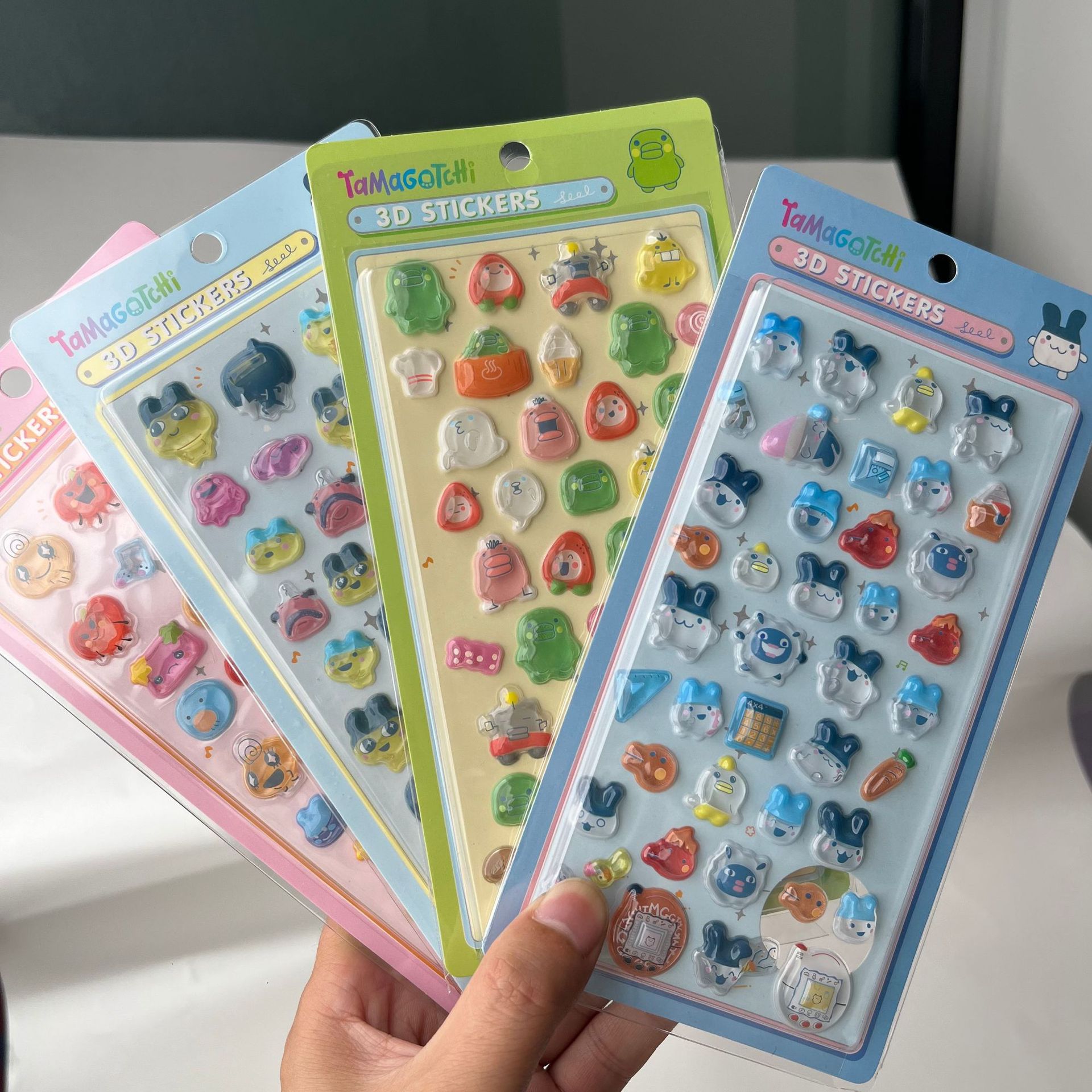 Laptop Accessories Stickers - 귀여운 다마고치 3D 퍼피 스티커 레트로