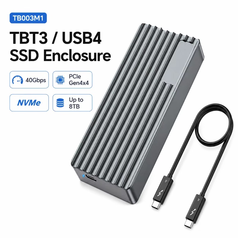 External Nvme Ssd - TBT3/USB4 M.2 NVMe SSD 인클로저 40Gbps