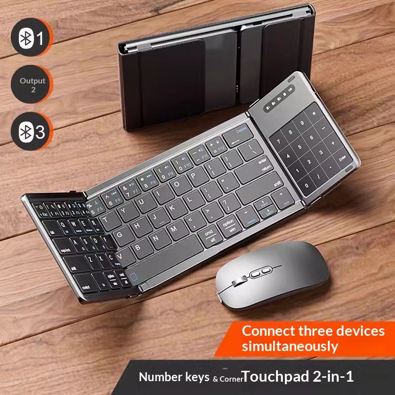 Laptop Accessories Distributor - Mengzu Tri Fold 무선 블루투스 키보드(숫자
