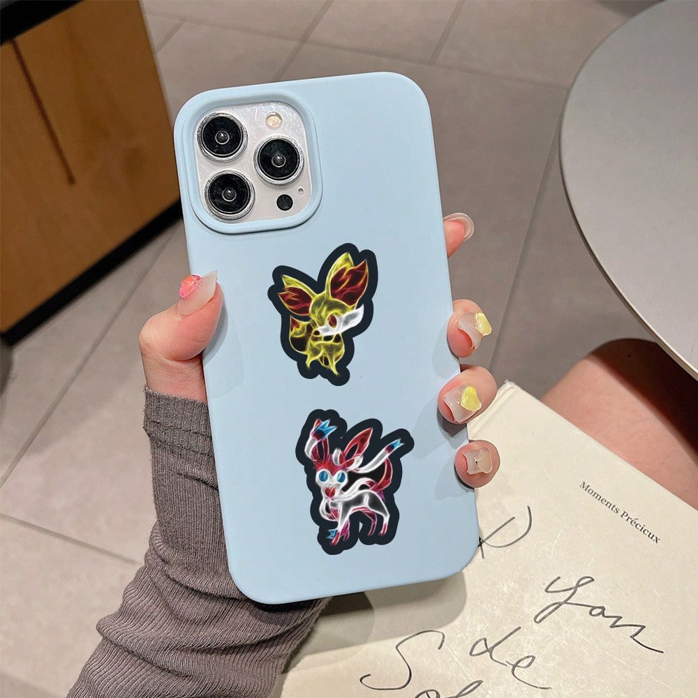 60/100개 네온 라이트 애니메이션 포켓몬 스티커 세 - Laptop Accessories Toys 리뷰 및 가격