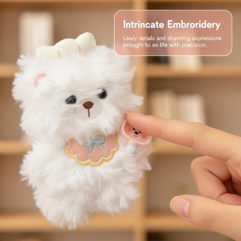 1Pcs 부드러운 플러시 셰프 베어 키 체인 귀여운 소 - Laptop Accessories Women 리뷰 및 가격