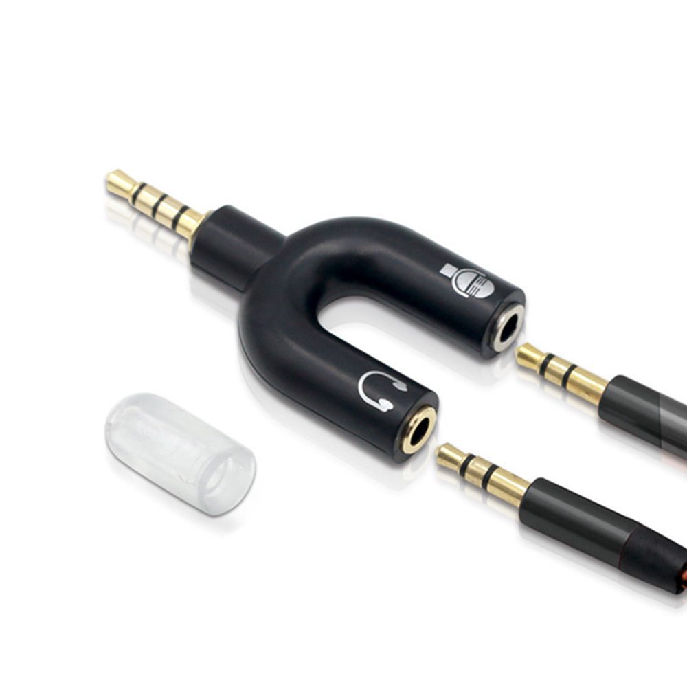 3.5mm 헤드폰 마이크 분배기 어댑터 U 자형 스테레 - Laptop Accessories Headphones 리뷰 및 가격