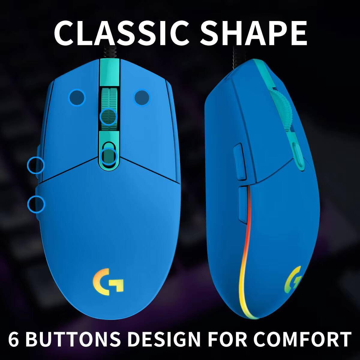 로지텍 G203 프로디지 RGB 게이밍 마우스 유선 8 - Logitech Mouse G203 리뷰 및 가격