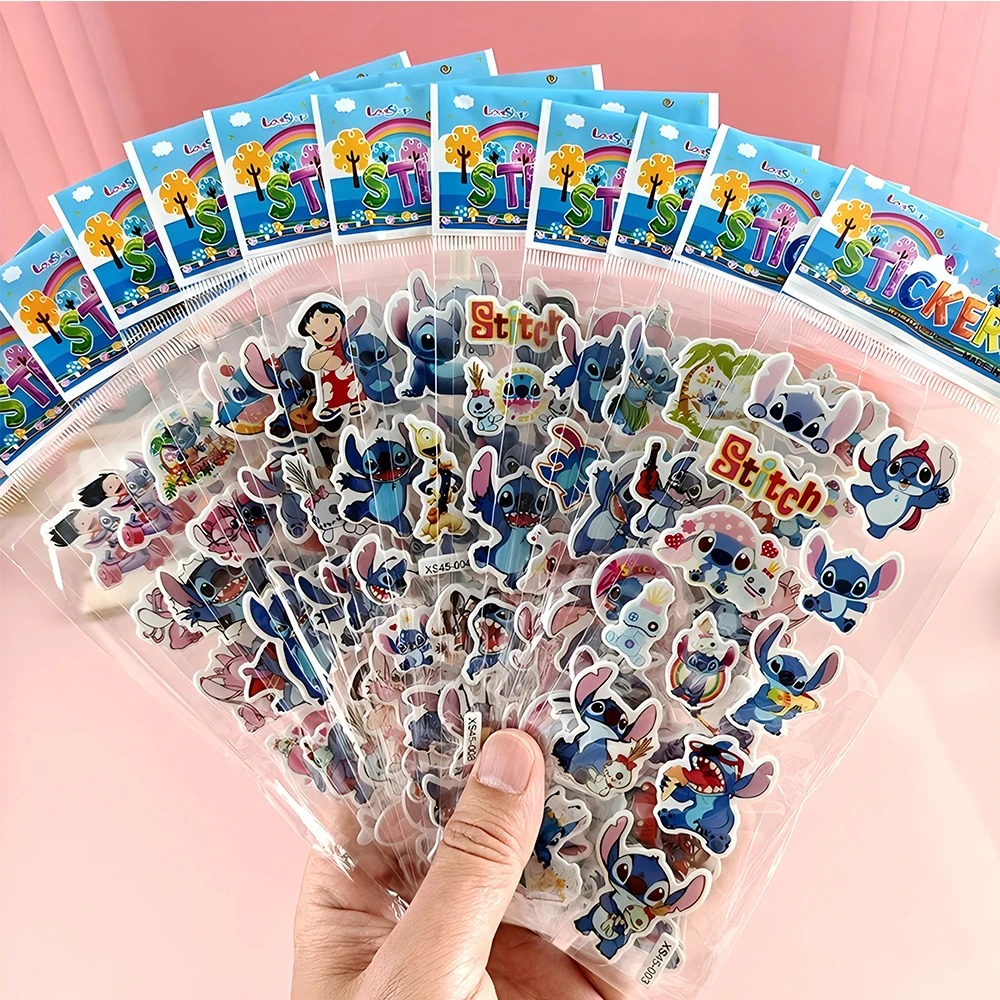 48 시트 귀여운 디즈니 릴로 스티치 스티커 핸드 아카 - Laptop Accessories Stickers 리뷰 및 가격