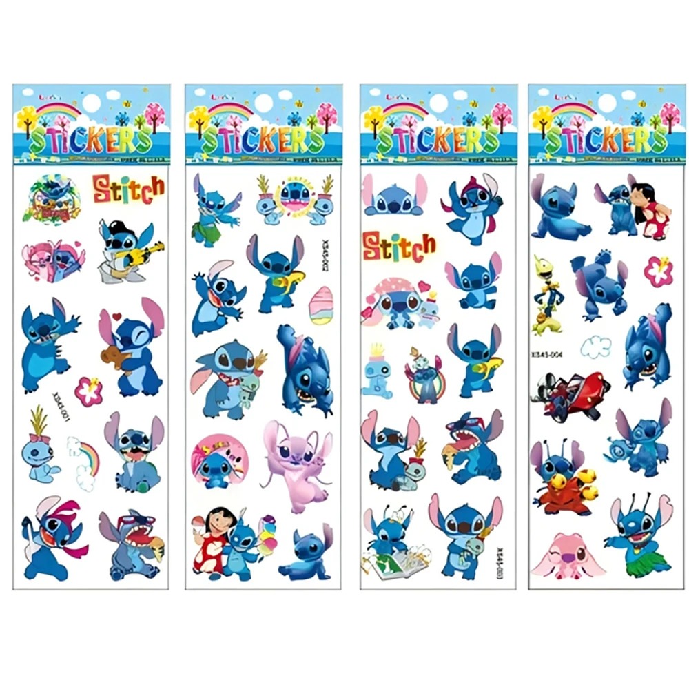 48 시트 귀여운 디즈니 릴로 스티치 스티커 핸드 아카 - Laptop Accessories Stickers 리뷰 및 가격