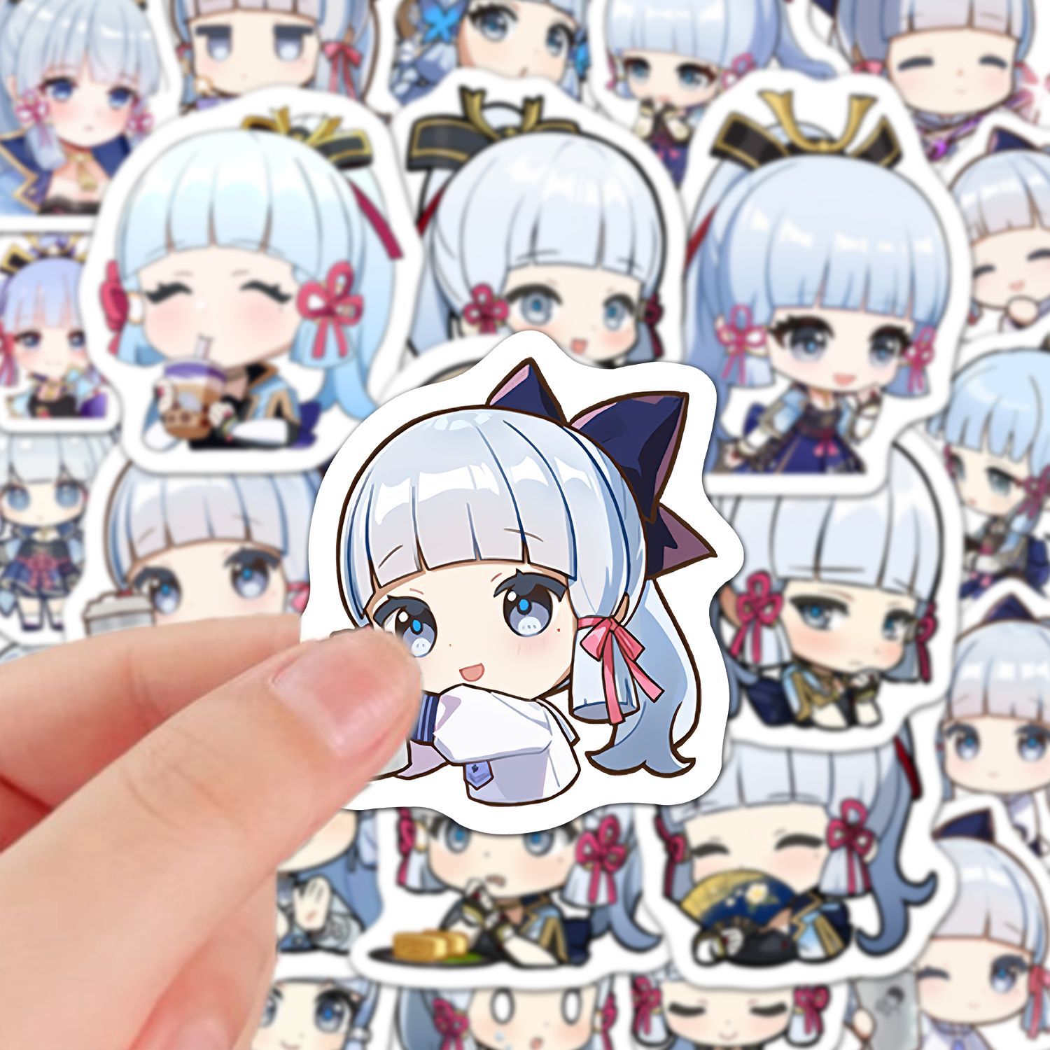 카미사토 아야카 60개입 원신 임팩트 애니메이션 학생  - Laptop Accessories Stickers 리뷰 및 가격