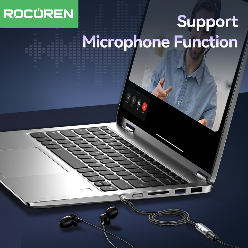 로코렌 AUX 케이블 3.5mm 잭 남성-여성 오디오  - Laptop Accessories Headphones 리뷰 및 가격