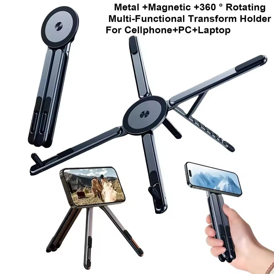 휴대용 자석식 휴대폰 거치대 & 셀카봉 3-in-1 접 - Laptop Office Accessories 리뷰 및 가격
