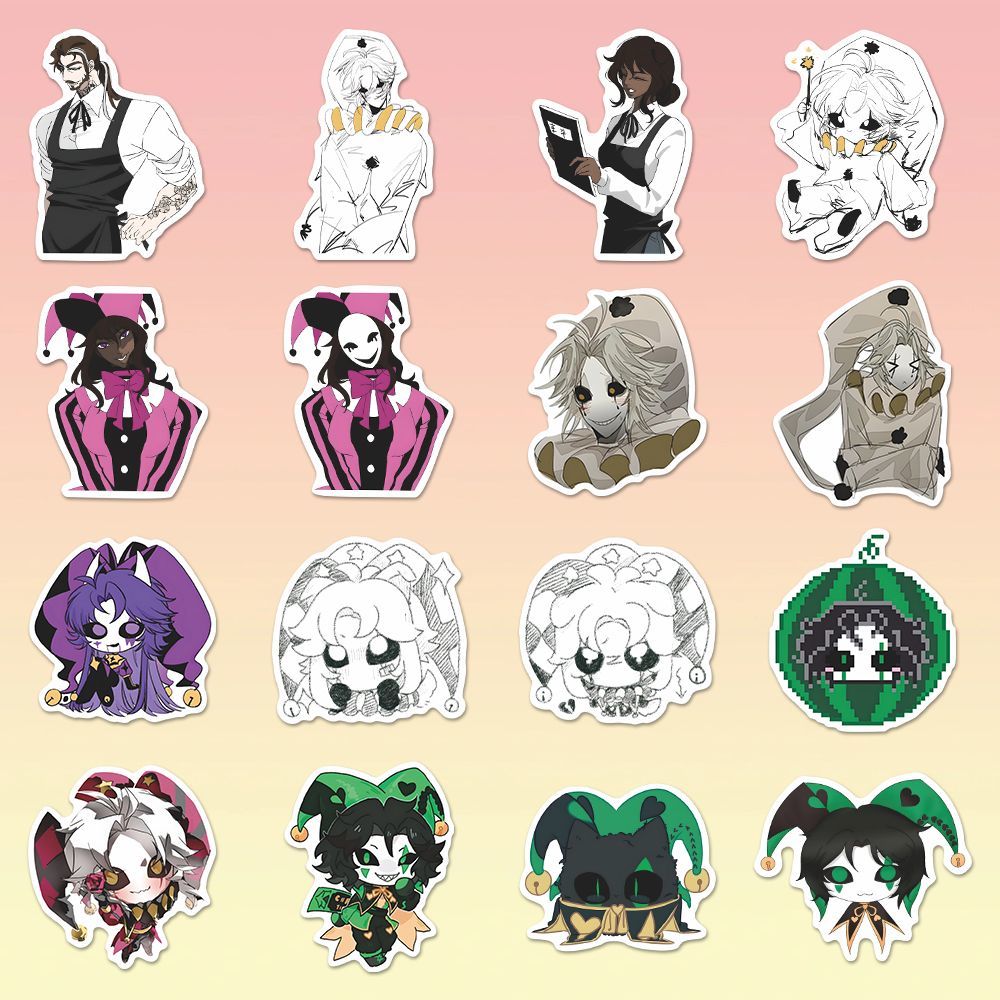 73PCS 프리크 서커스 피에로 애니메이션 스티커 만화 - Laptop Accessories Stickers 리뷰 및 가격