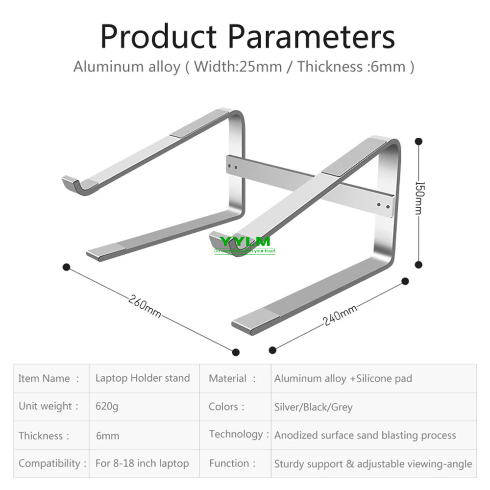 알루미늄 노트북 스탠드 노트북 라이저 거치대, 맥북 에 - Laptop Accessories Distributor 리뷰 및 가격
