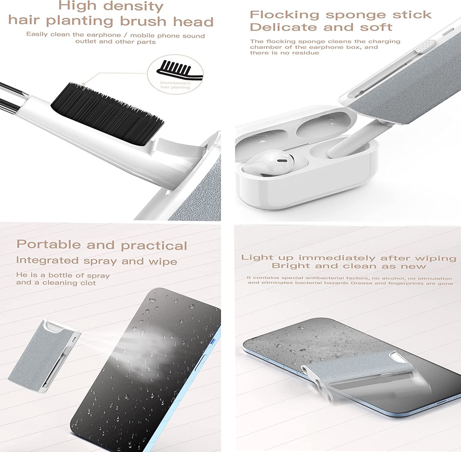 5 in 1 이어폰 클리너 브러시 키트 카메라 폰 태블 - Laptop Accessories Headphones 리뷰 및 가격