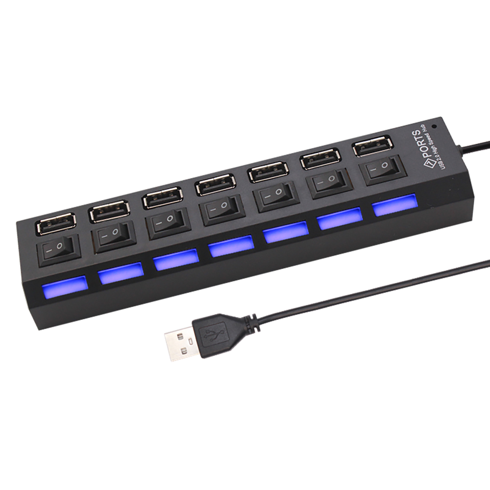 노트북 컴퓨터 액세서리용 7 포트 USB 2.0 허브  - Laptop Office Accessories 리뷰 및 가격