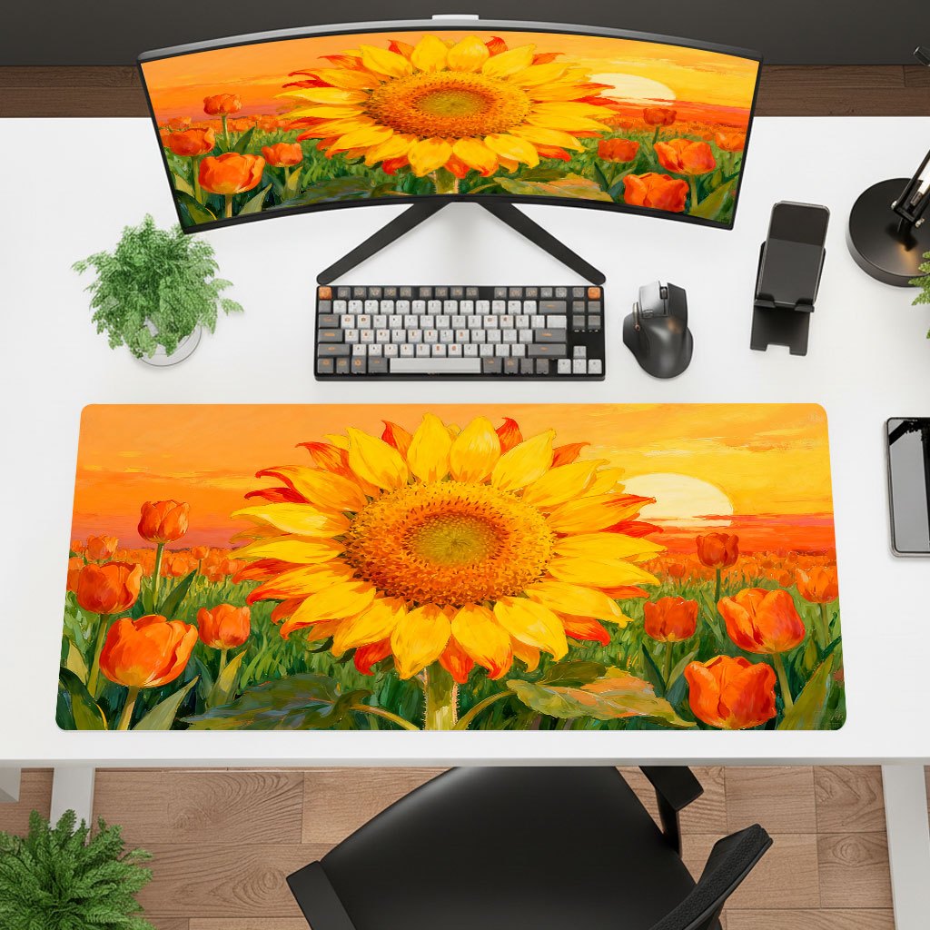 브랜드 옐로우 해바라기 마우스 패드, 사무실 노트북 게 - Laptop Accessories Brand 리뷰 및 가격