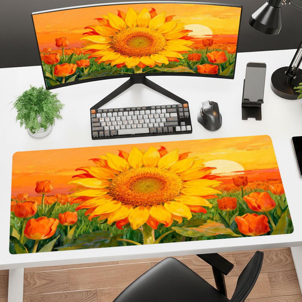브랜드 옐로우 해바라기 마우스 패드, 사무실 노트북 게 - Laptop Accessories Brand 리뷰 및 가격