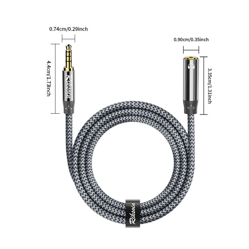Riksoin 3.5mm 헤드폰 연장 케이블, 남성-여 - Laptop Accessories Headphones 리뷰 및 가격
