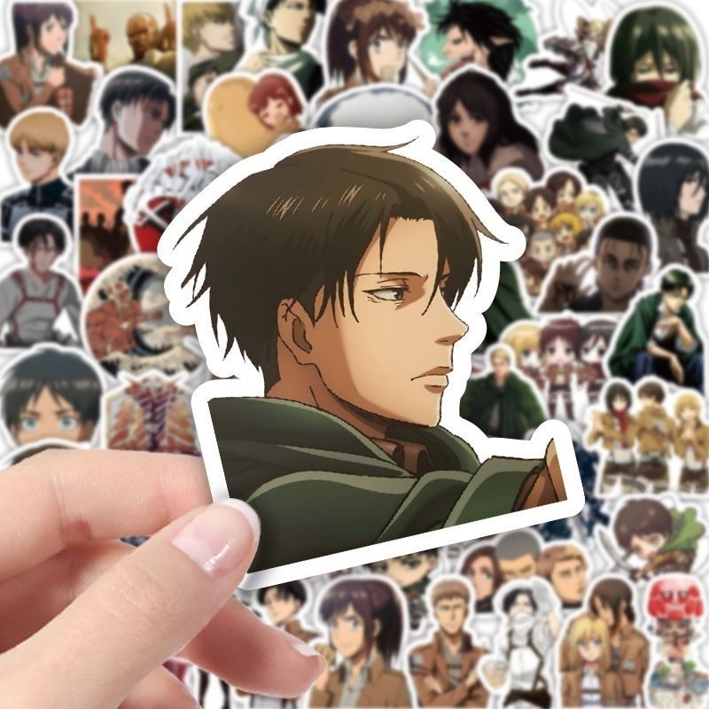 60Pcs 진격의 거인 애니메이션 스티커 귀여운 미적  - Laptop Accessories Stickers 리뷰 및 가격