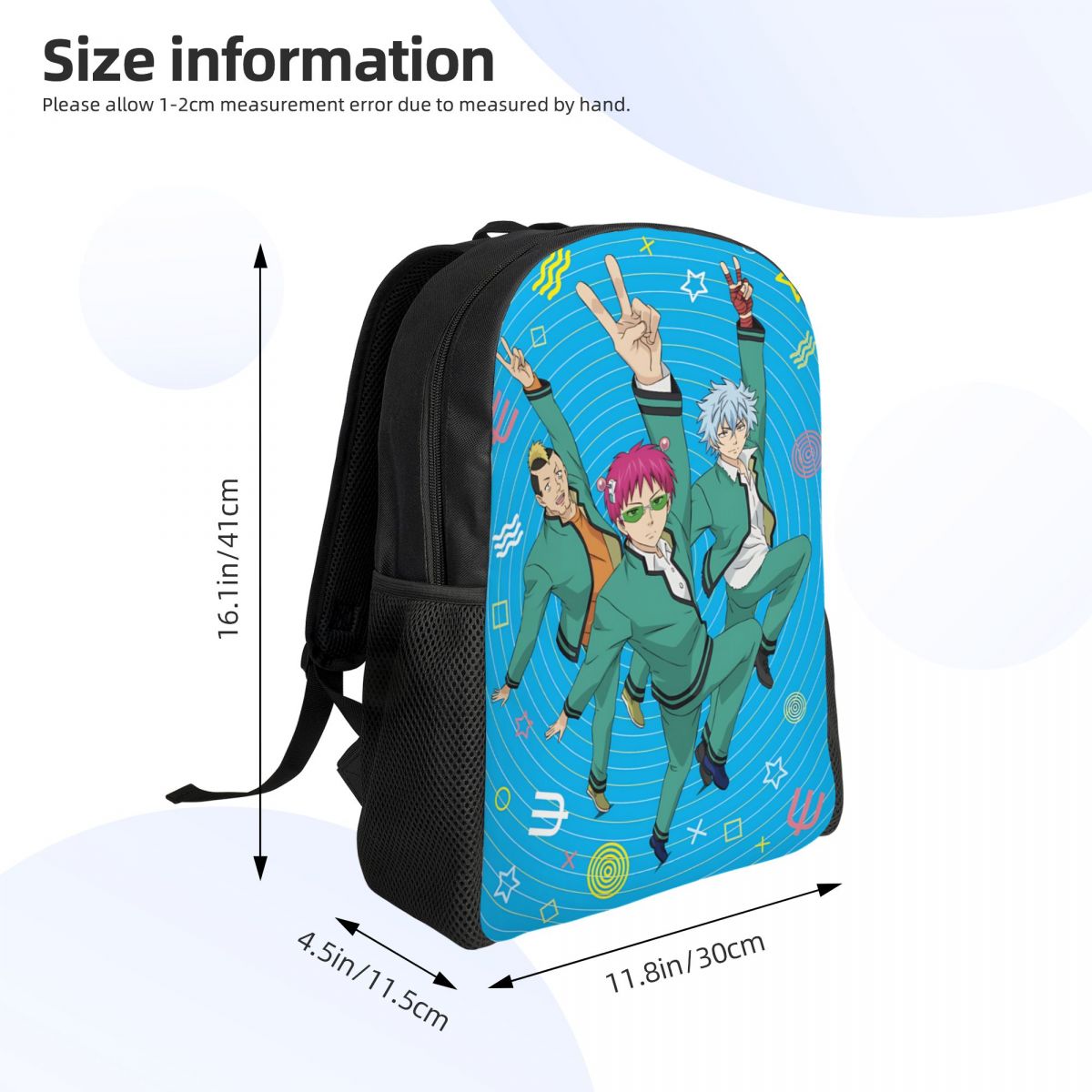 개인화 된 S-Saikies K 만화 귀여운 여행 배낭 - Laptop Accessories Women 리뷰 및 가격
