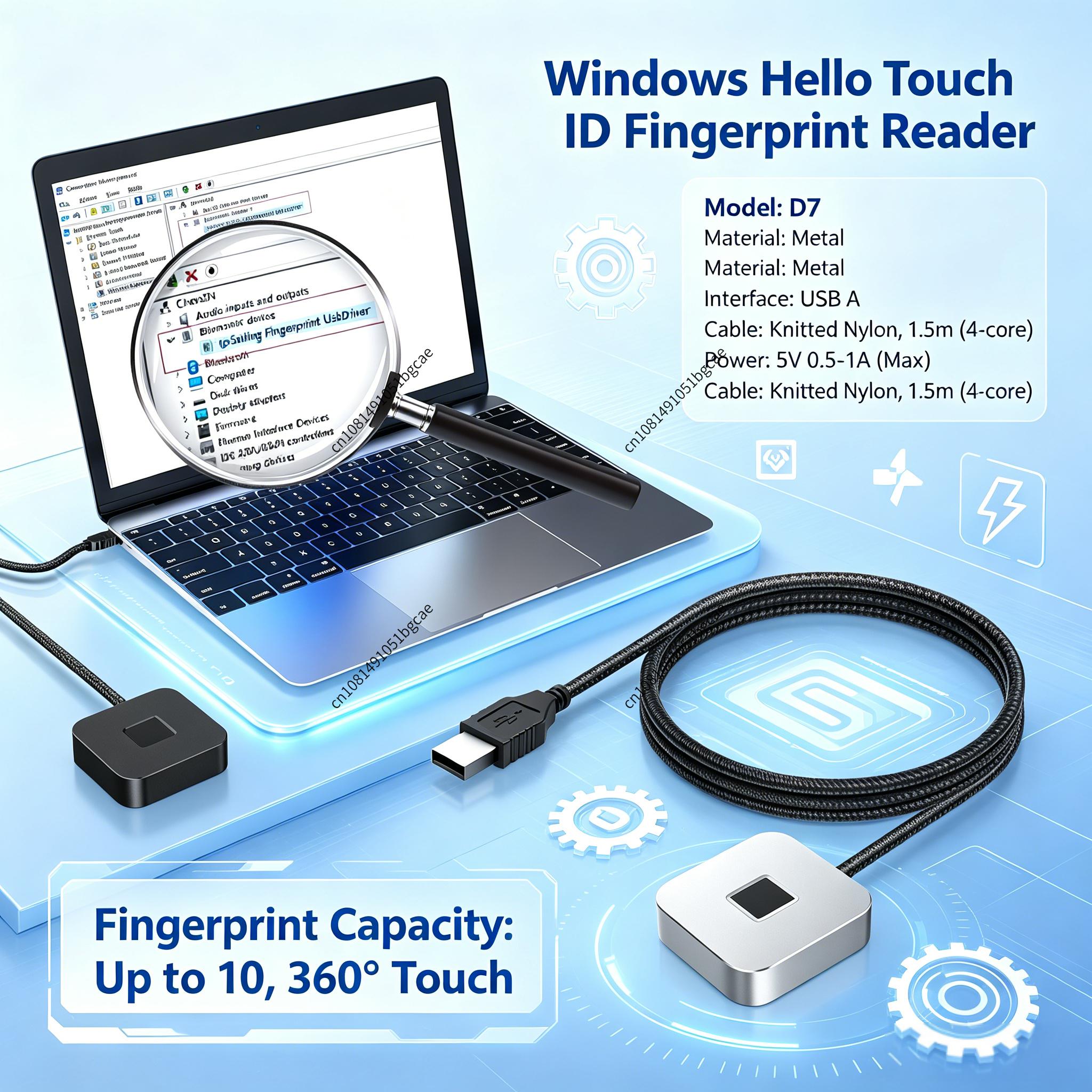 Windows Hello 지문 인식 리더용 5피트 케이 - Fingerprint Reader Usb 리뷰 및 가격