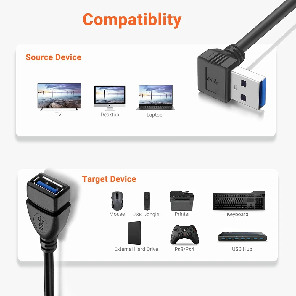0.2M USB 3.0 연장 케이블 위/아래/왼쪽/오른 - Laptop Accessories Women 리뷰 및 가격