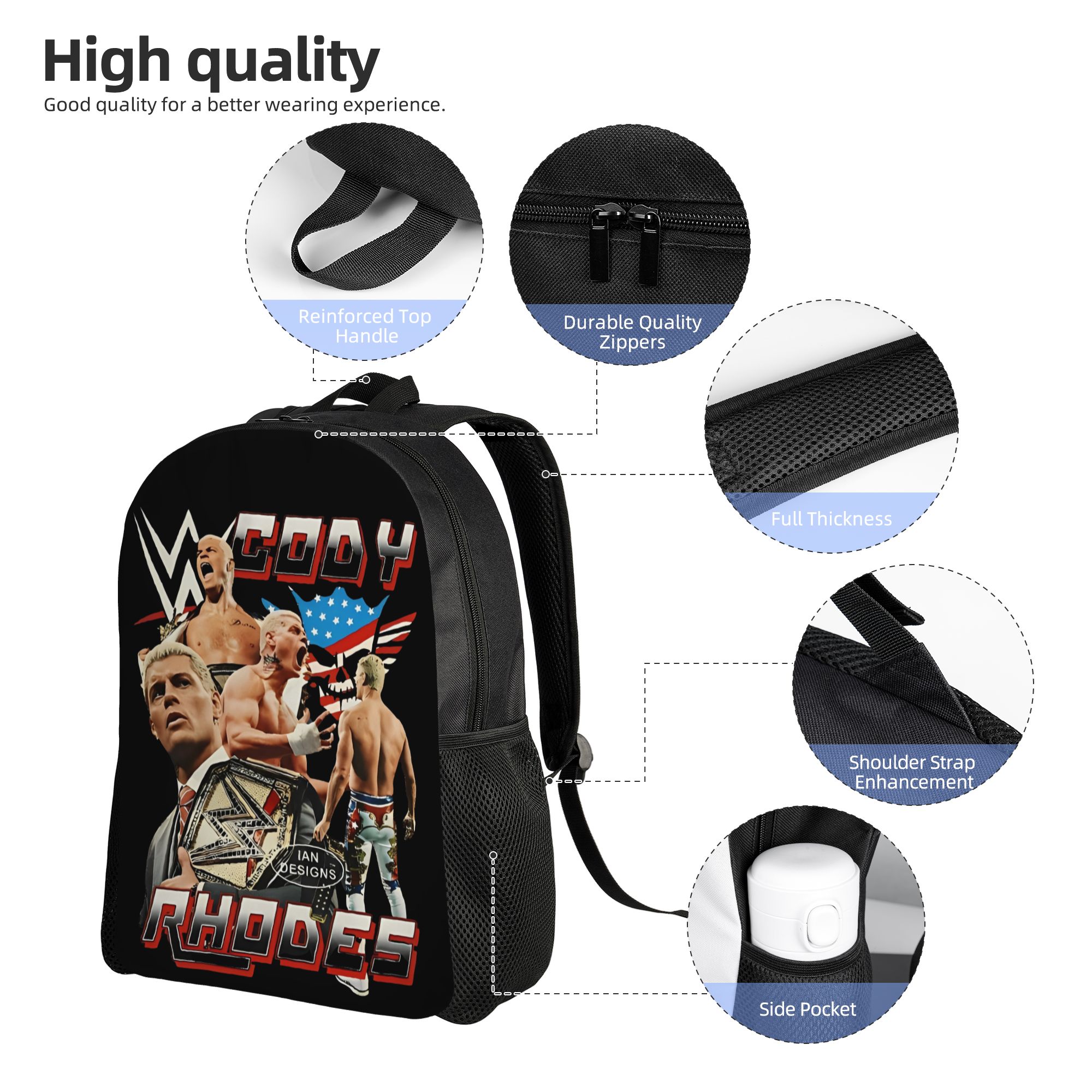코디 로드 빈티지 쿨 백팩 포켓이 있는 학생용 작업용  - Laptop Accessories Women 리뷰 및 가격