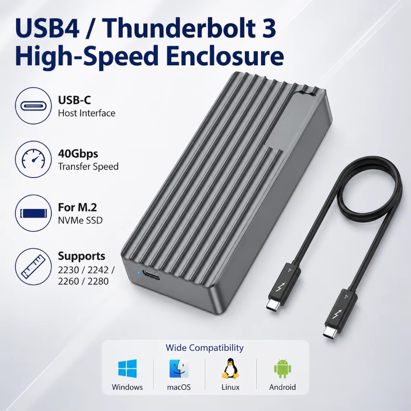 TBT3/USB4 M.2 NVMe SSD 인클로저 40 - External Nvme Ssd 리뷰 및 가격