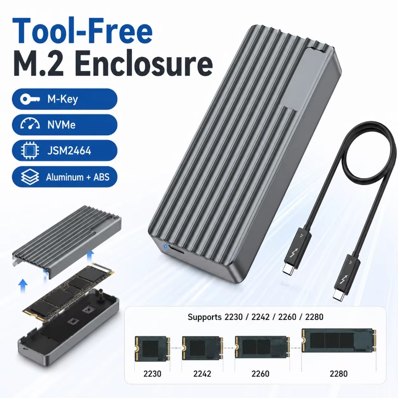 TBT3/USB4 M.2 NVMe SSD 인클로저 40 - External Nvme Ssd 리뷰 및 가격