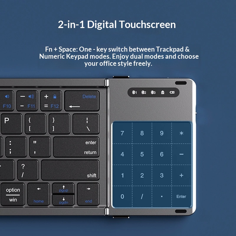 Mengzu Tri Fold 무선 블루투스 키보드(숫자 - Laptop Accessories Distributor 리뷰 및 가격