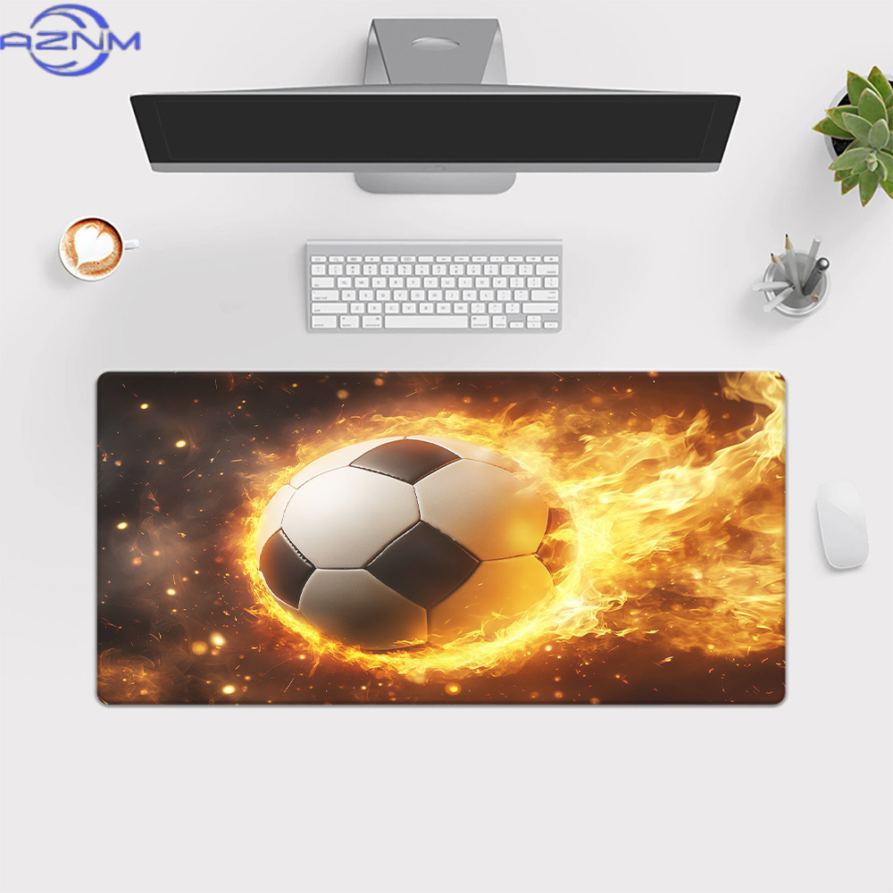 브랜드 파이어 축구 마우스 패드 아이언 아트 게임 매트 - Laptop Accessories Brand 리뷰 및 가격