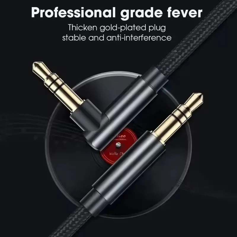 AUX 케이블 3.5mm 잭 오디오 케이블 남성-남성  - Laptop Accessories Headphones 리뷰 및 가격