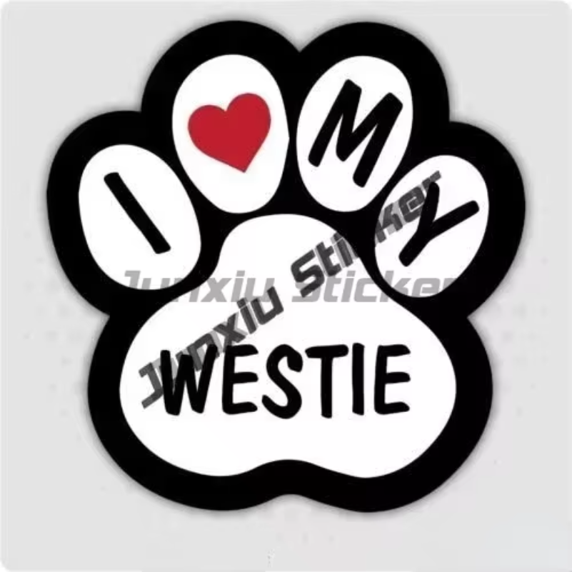 Westie 스티커 나는 내 Westie를 사랑합니다  - Laptop Accessories Brand 리뷰 및 가격