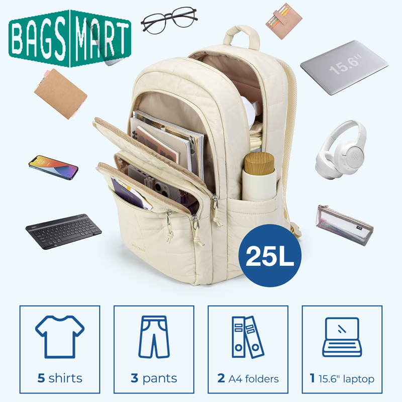 BAGSMART 노트북 가방 여성용 대학 캐주얼 배낭  - Laptop Accessories Women 리뷰 및 가격