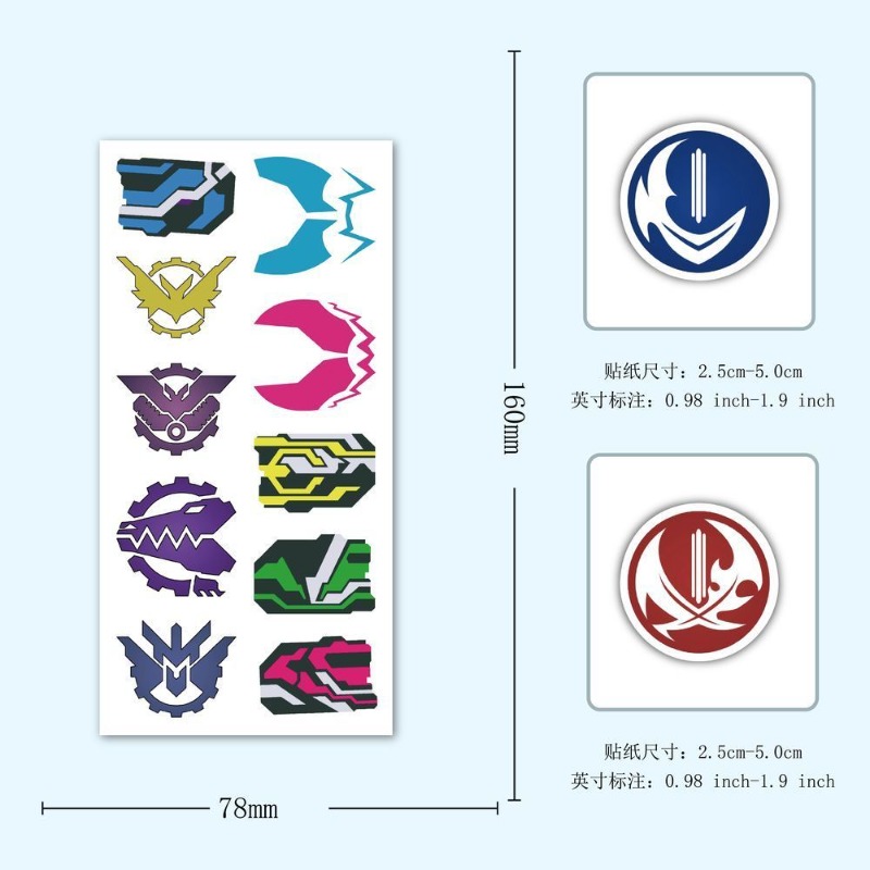 60 시트 가면 라이더 로고 스티커 크리 에이 티브 데 - Laptop Accessories Stickers 리뷰 및 가격